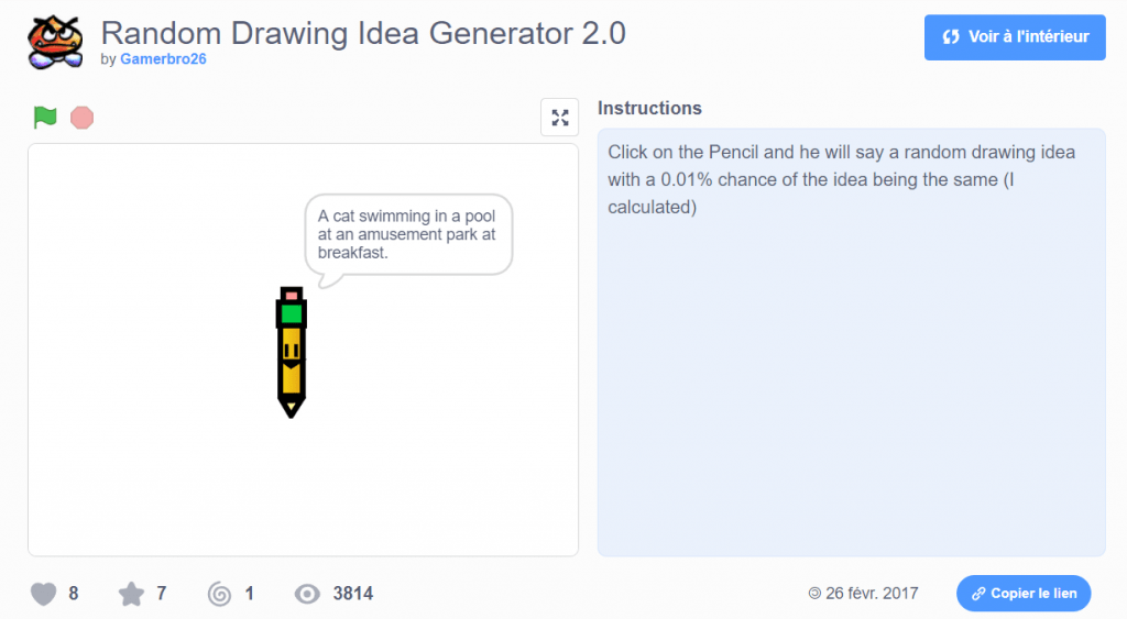 random drawing idea generator 2.0